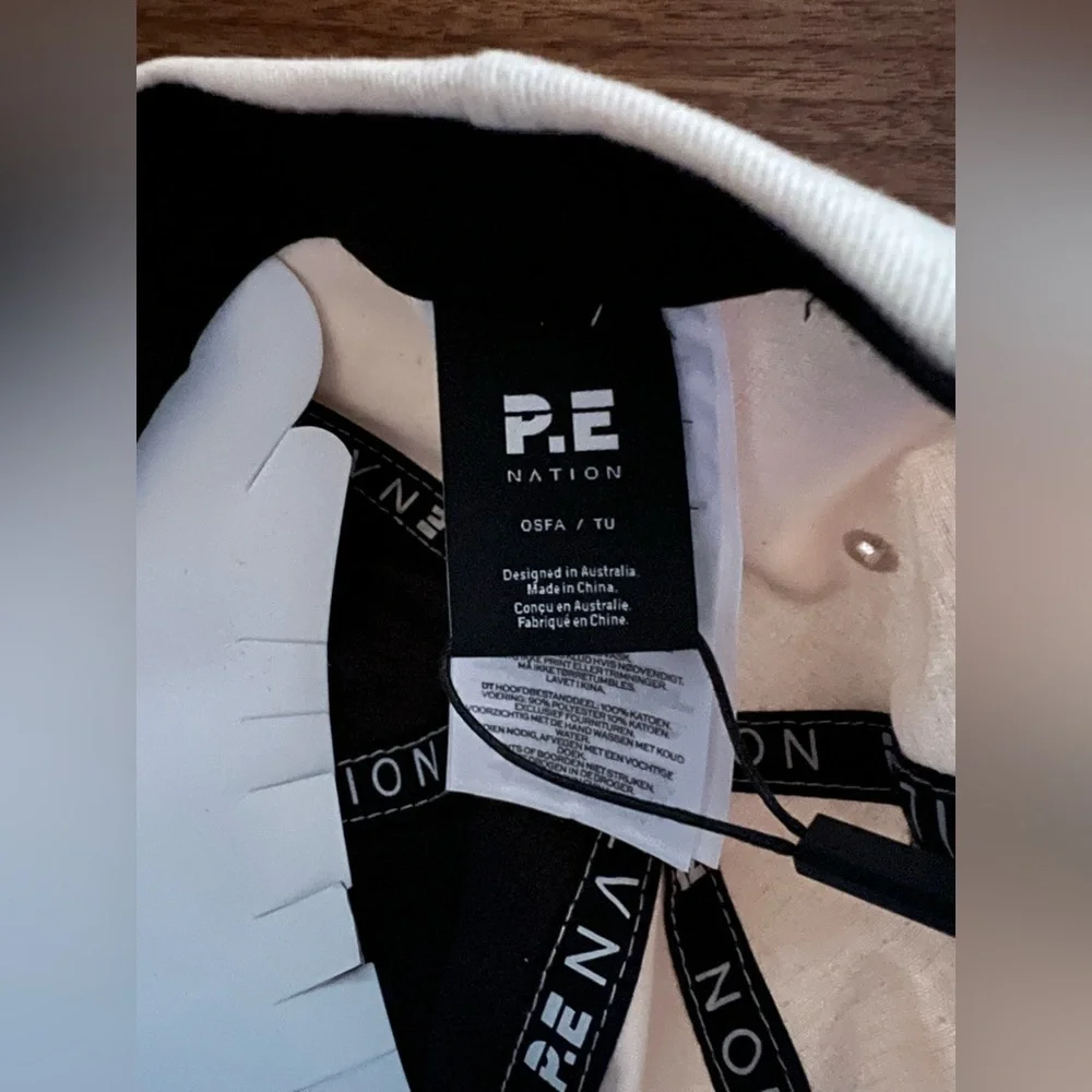 NWT P.E Nation Homage Cap Cream Hat